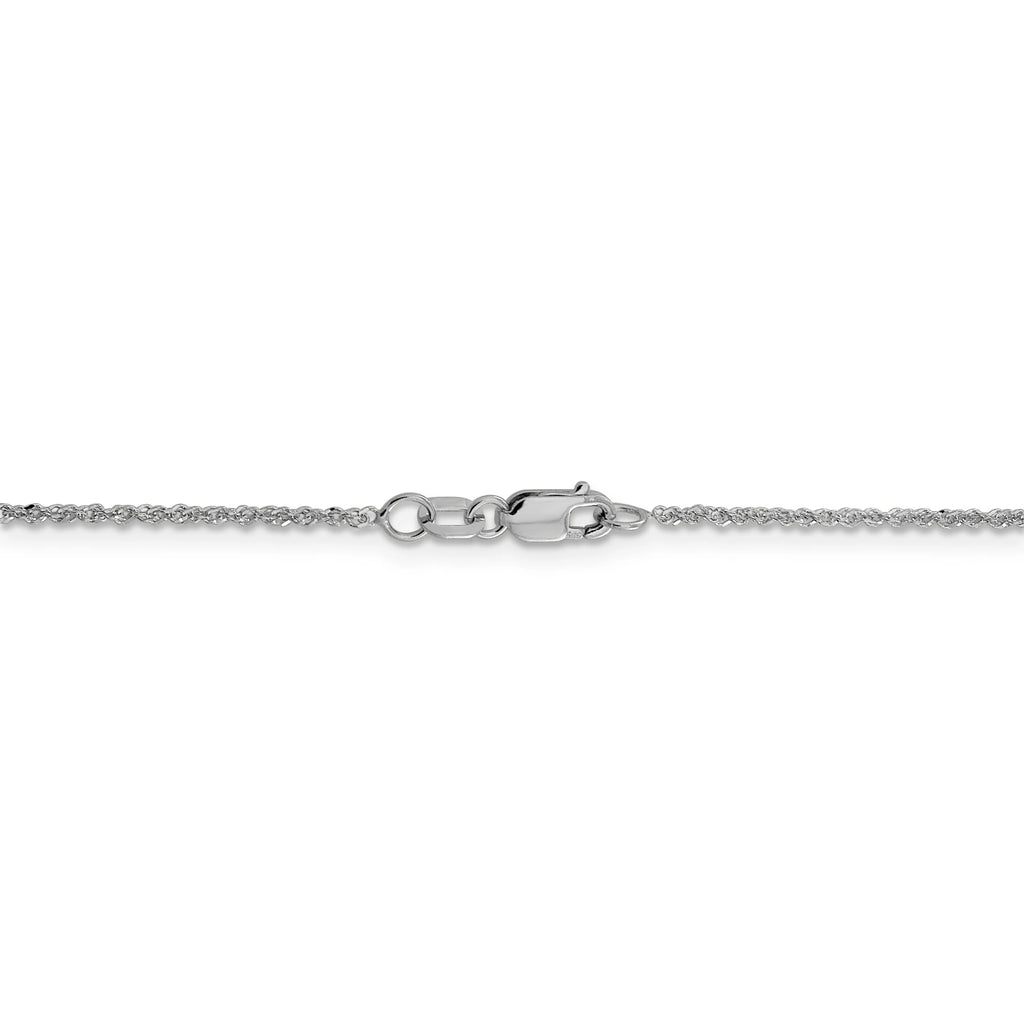 14K White Gold 1.3mm Sparkle Chain C432327
