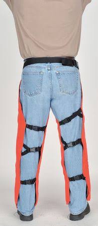 Orange Chain Saw Chaps A7569