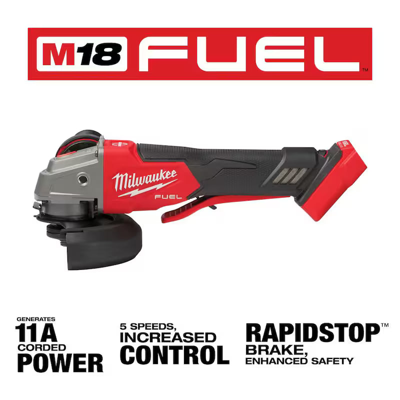 18V Brushless Cordless 4-1/2 in./5 in. Grinder with Variable Speed & Paddle Switch J5275
