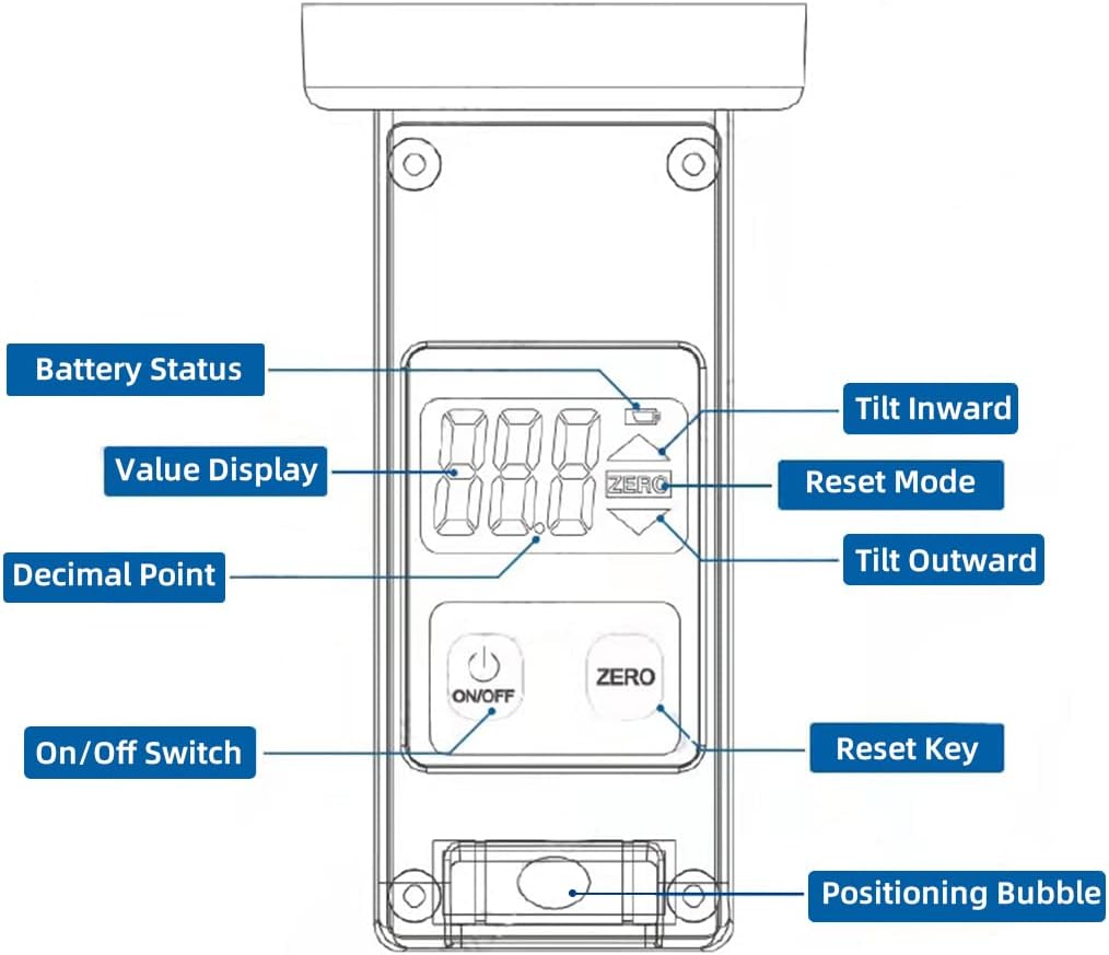 Digital Wheel Alignment Camber Gauge with Digital Display I394