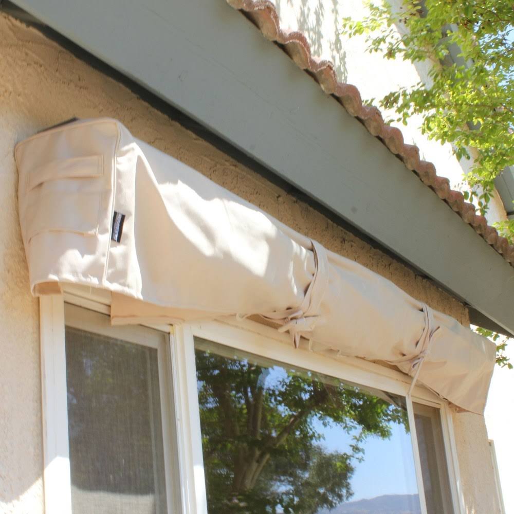 Beige Heavy Duty Weather Proof Polyester Protective Cover for 16& Wide Retractable Awnings Y861