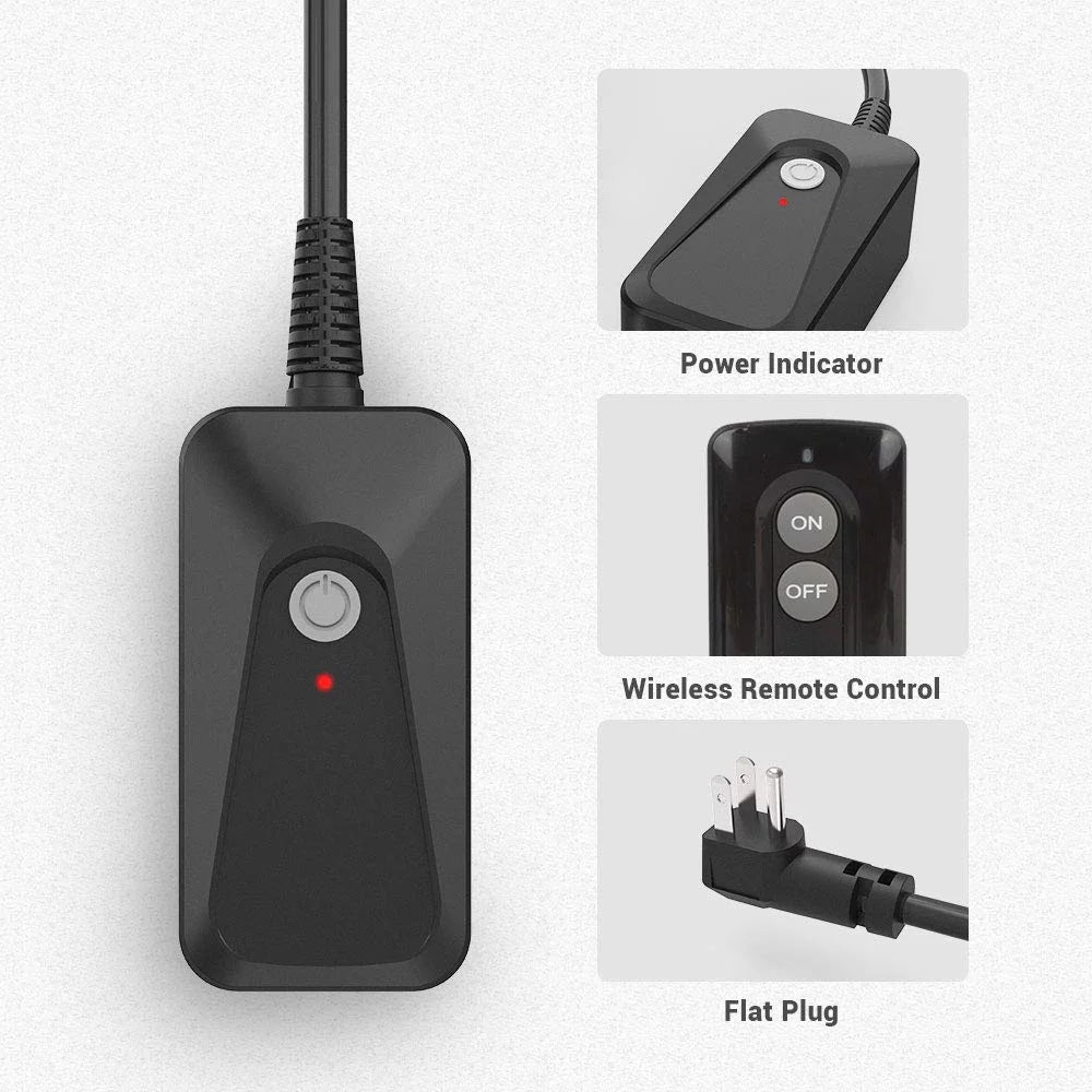 Remote Control Outlet, Expandable Wireless Plug in Light Switch, 100 FT Range Q65223