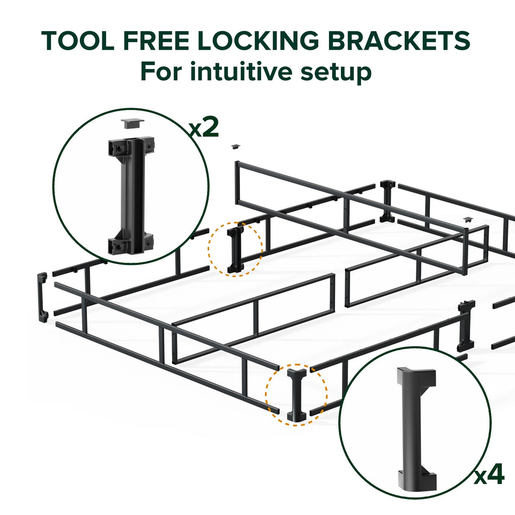 7 Inch Metal Box Spring Mattress Foundation Twin B962