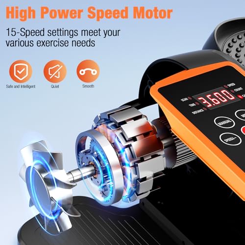 Ellipse Leg Exerciser with Remote, 15 Adjustable Speed, Quiet Elliptical Machine Z973