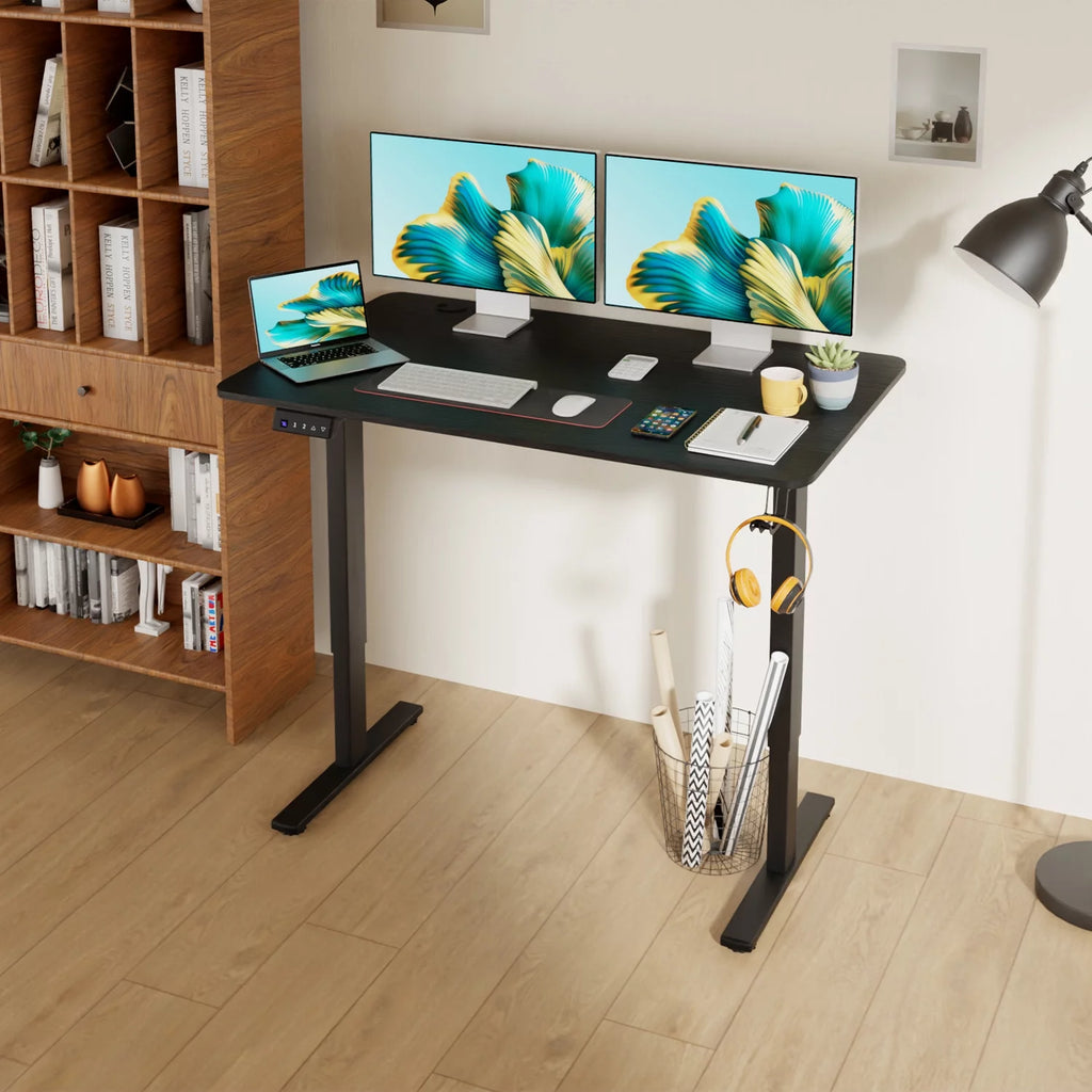 48"×24" Black Electric Height Adjustable Standing Desk S23866