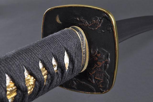 Handmade Damascus Japanese Samurai Wakizashi Sword K5360