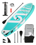 Inflatable Paddle Board 10' 6 in. Thick Green P533576