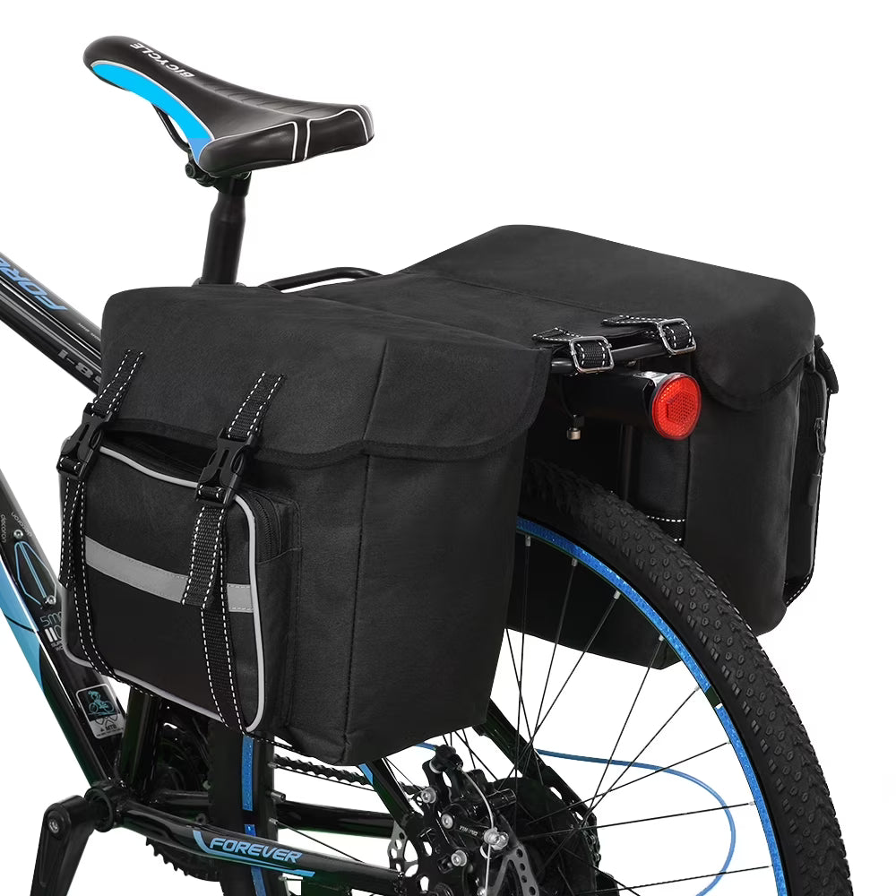 Polyester Bike Rear Seat Bag with Reflective Stripes Z11854