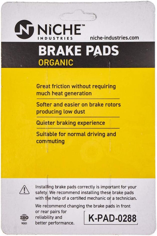 Organic Brake Pad Set Pack of 2 B48906