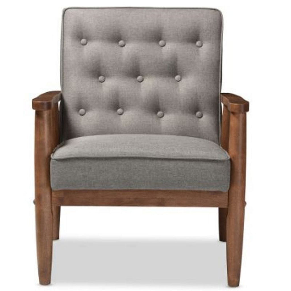 2 Piece Tufted Sofa Set in Gray I145140