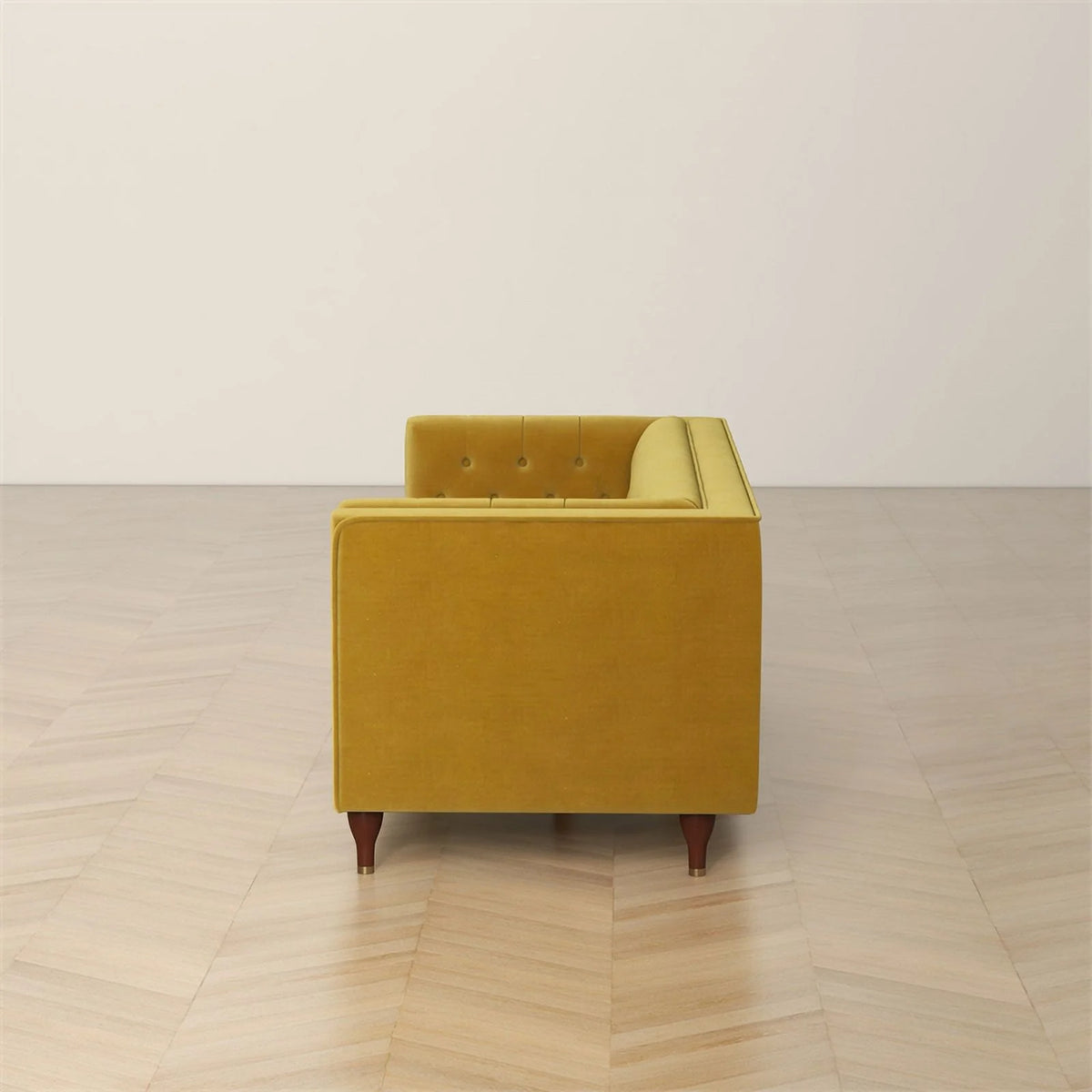 Gold Velvet Upholstered Sofa D38511