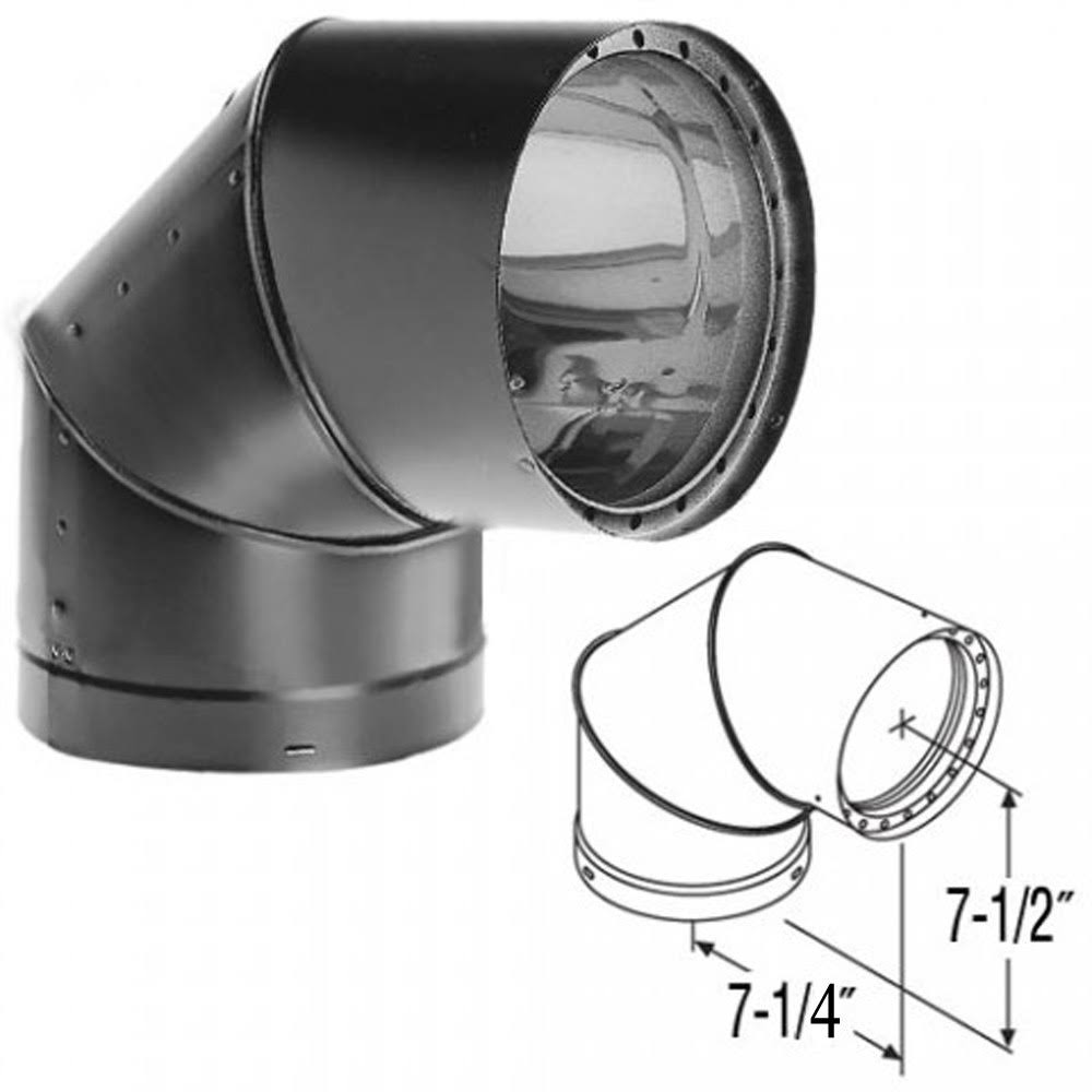 Black Double-Wall Elbow P175535