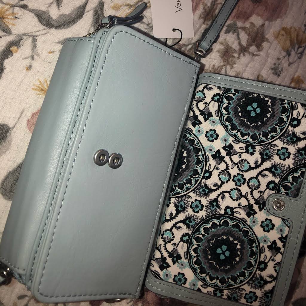 Blue RFID All in One Crossbody F7587