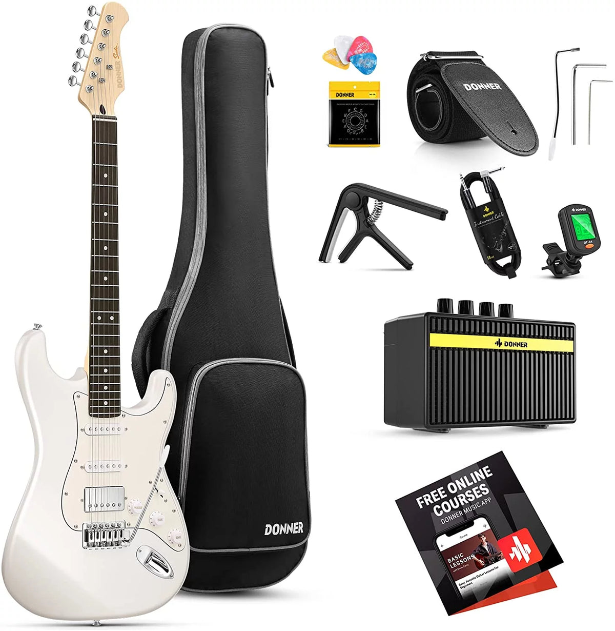 White 39" Electric Guitar T631