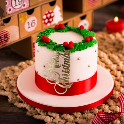 12 Pcs Christmas Cake Toppers D689181