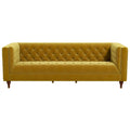 Gold Velvet Upholstered Sofa D38511