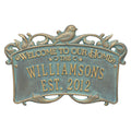 Bronze Verdi Personalized Plaque Z595