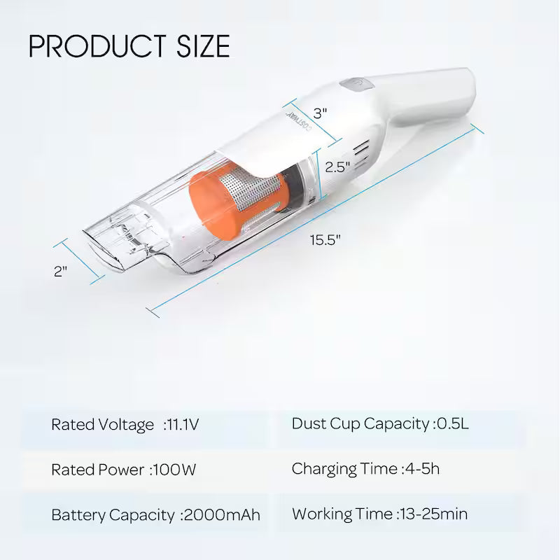 White Cordless Handheld Vacuum G52841