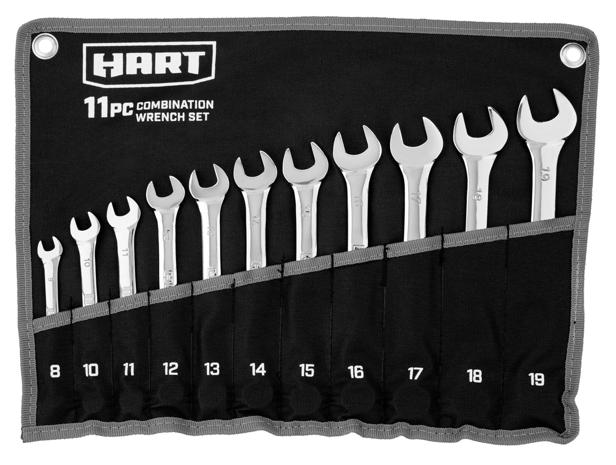 11-Piece Combination Wrench Set with Tool Pouch V402394