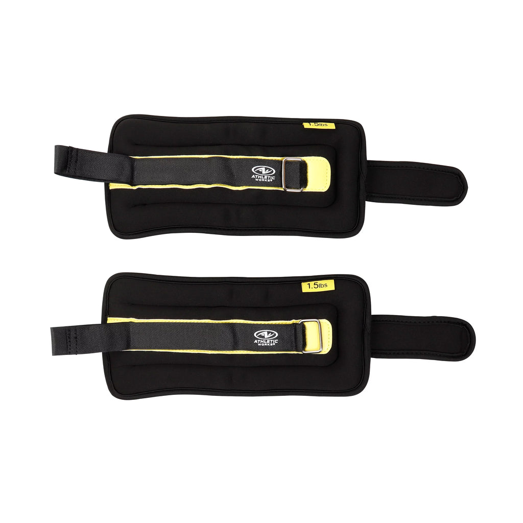 5lb Pair Ankle & Wrist Weights 2.5 lbs Each Adjustable Strap F365