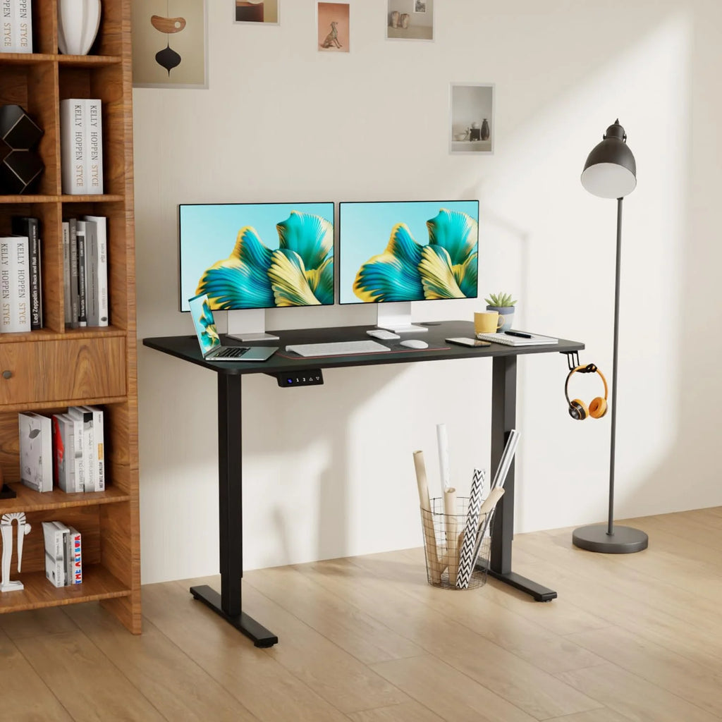 48"×24" Black Electric Height Adjustable Standing Desk S23866