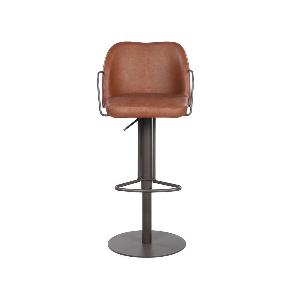 Matte Brown Finish Pneumatic-Adjustable Stool Y57944