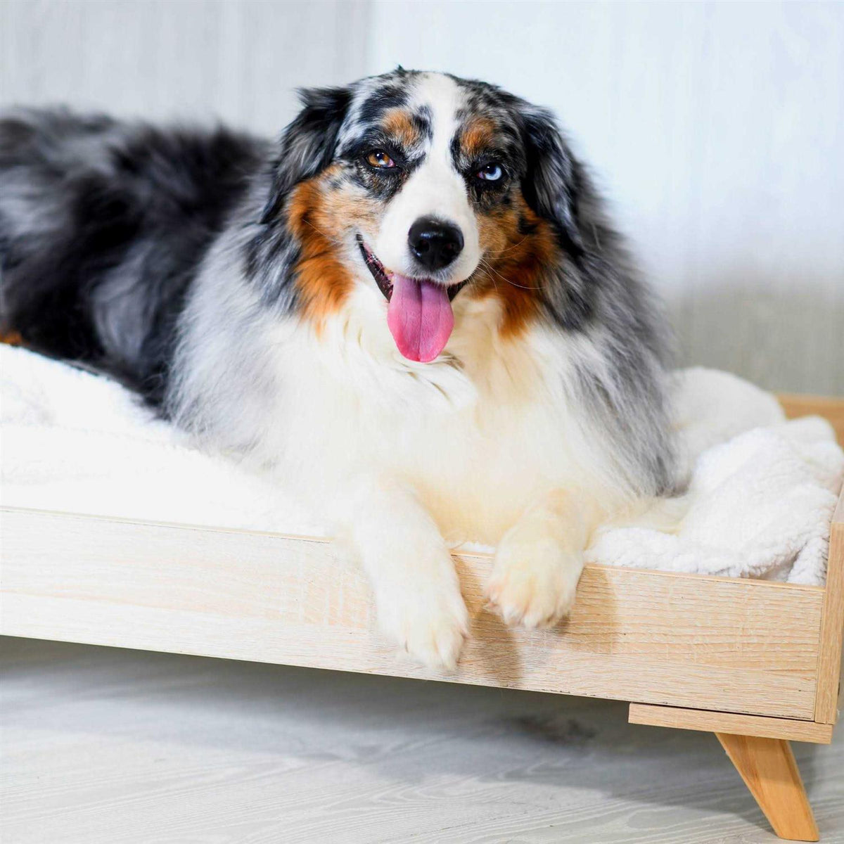 Raised Wooden Dog Bed Frame E69989