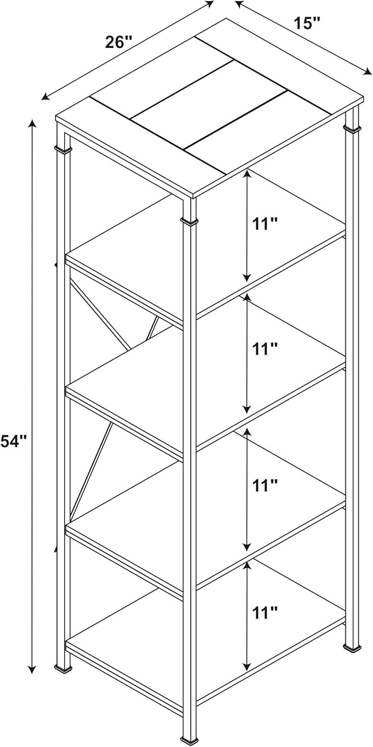 Black Bookcase L68285