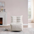 Rotatable Upholstered Lounge Chair with Side Pocket Z41385