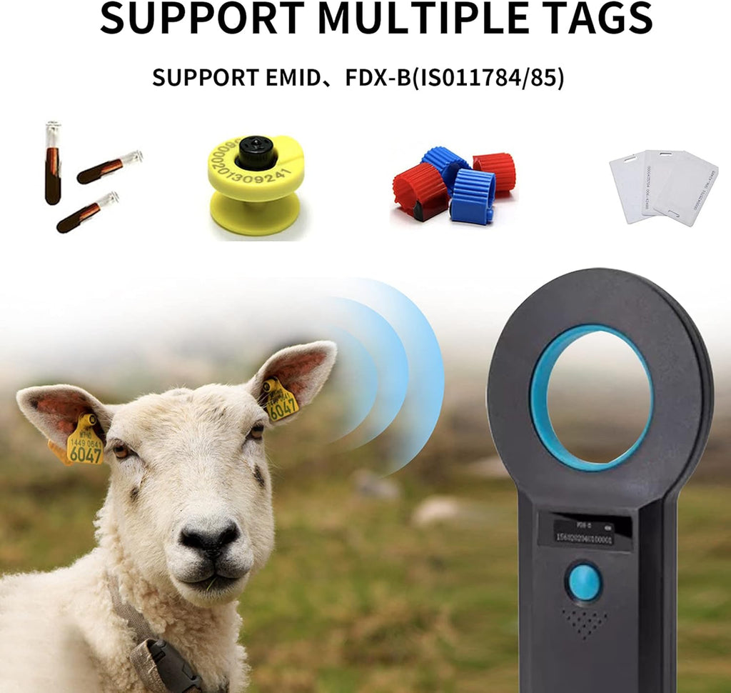 Pet Microchip Scanner Animal Tag Reader M7814