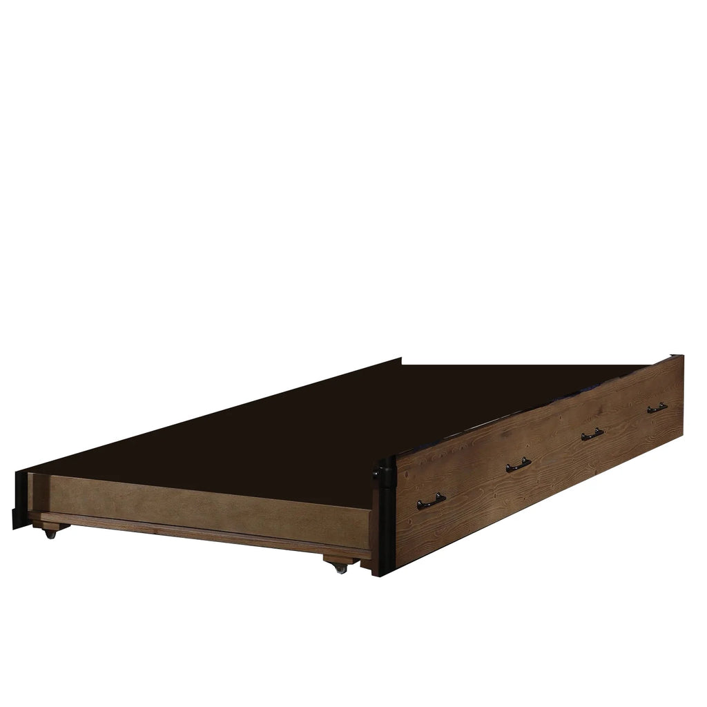 Twin Antique Oak Pine Wood Trundle Z5549