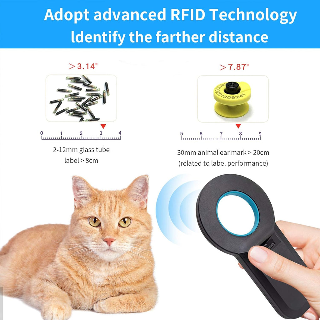 Pet Microchip Scanner Animal Tag Reader M7814