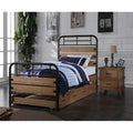 Twin Antique Oak Pine Wood Trundle Z5549