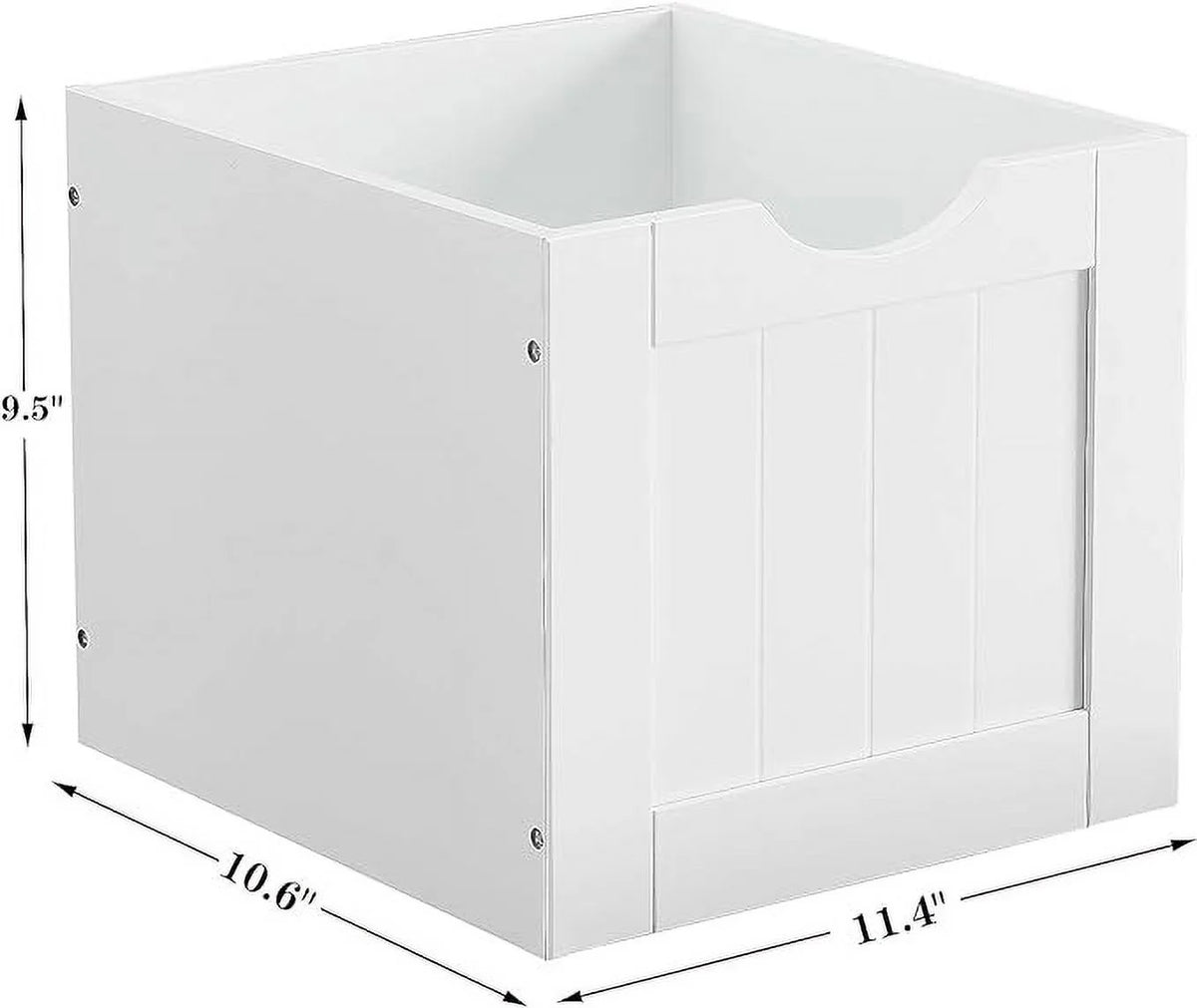 White Bathroom Floor Storage Cabinet with 2 Drawers L92451