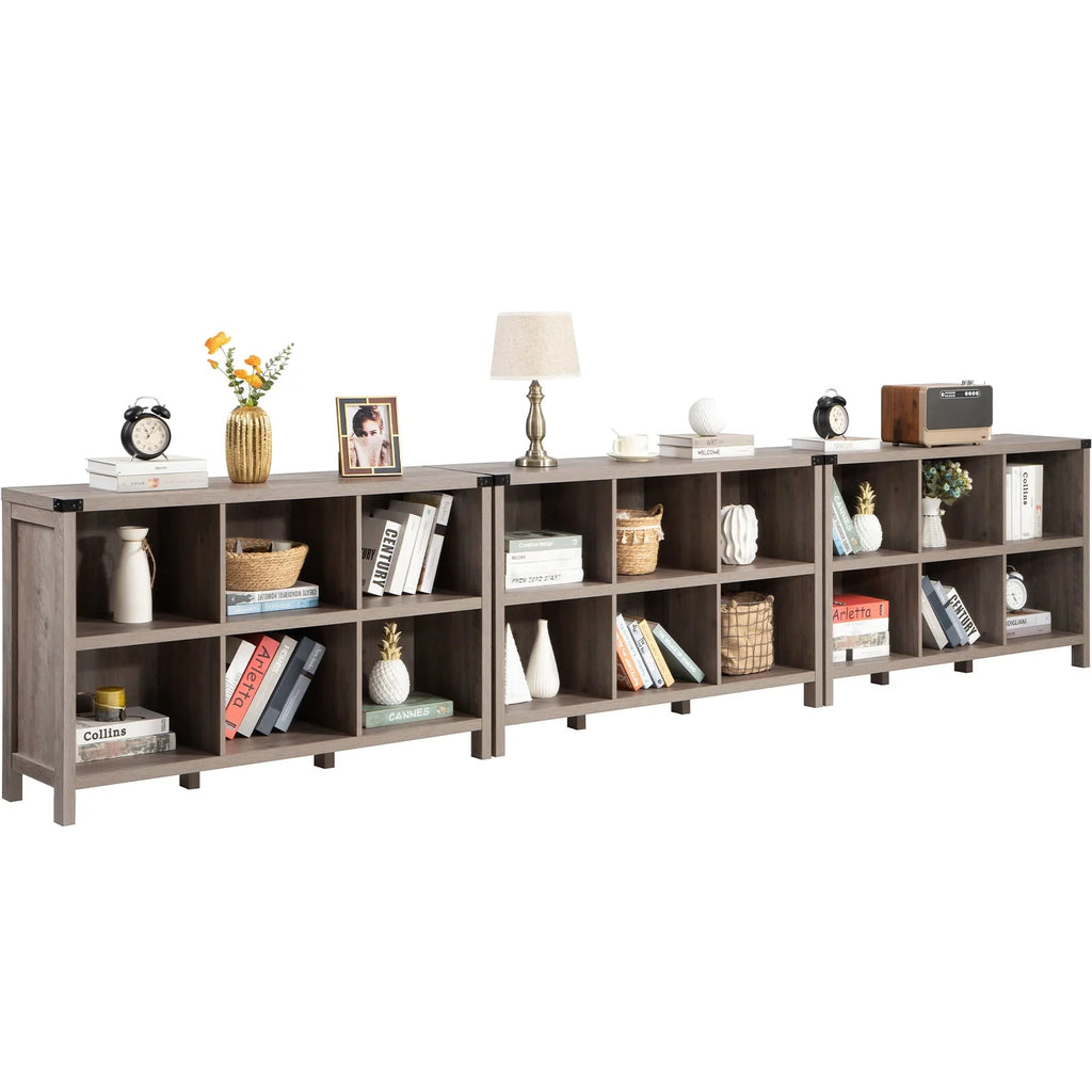 6 Cube Wood & Metal Storage Organizer M330982