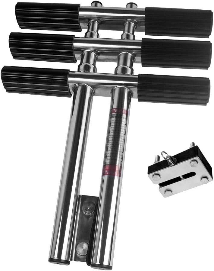 Dual Vertical Telescoping 3 Step Stainless Steel Boat Ladder A383854