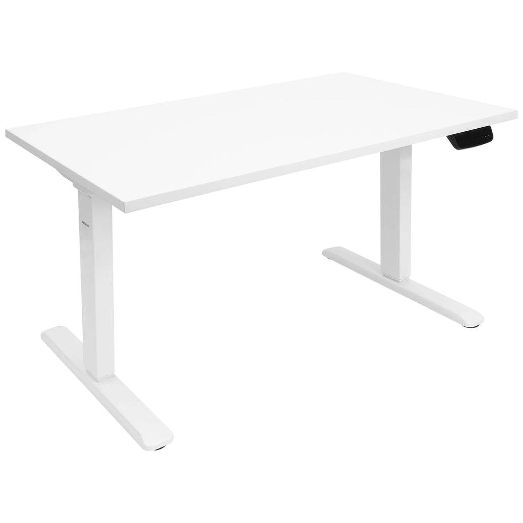 White Electric Standing Desk with Tabletop B23026