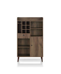 Distressed Walnut Wine Cabinet Z376