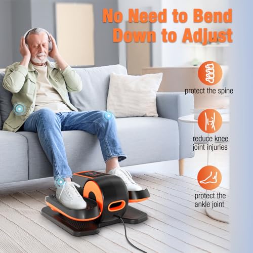 Ellipse Leg Exerciser with Remote, 15 Adjustable Speed, Quiet Elliptical Machine Z973