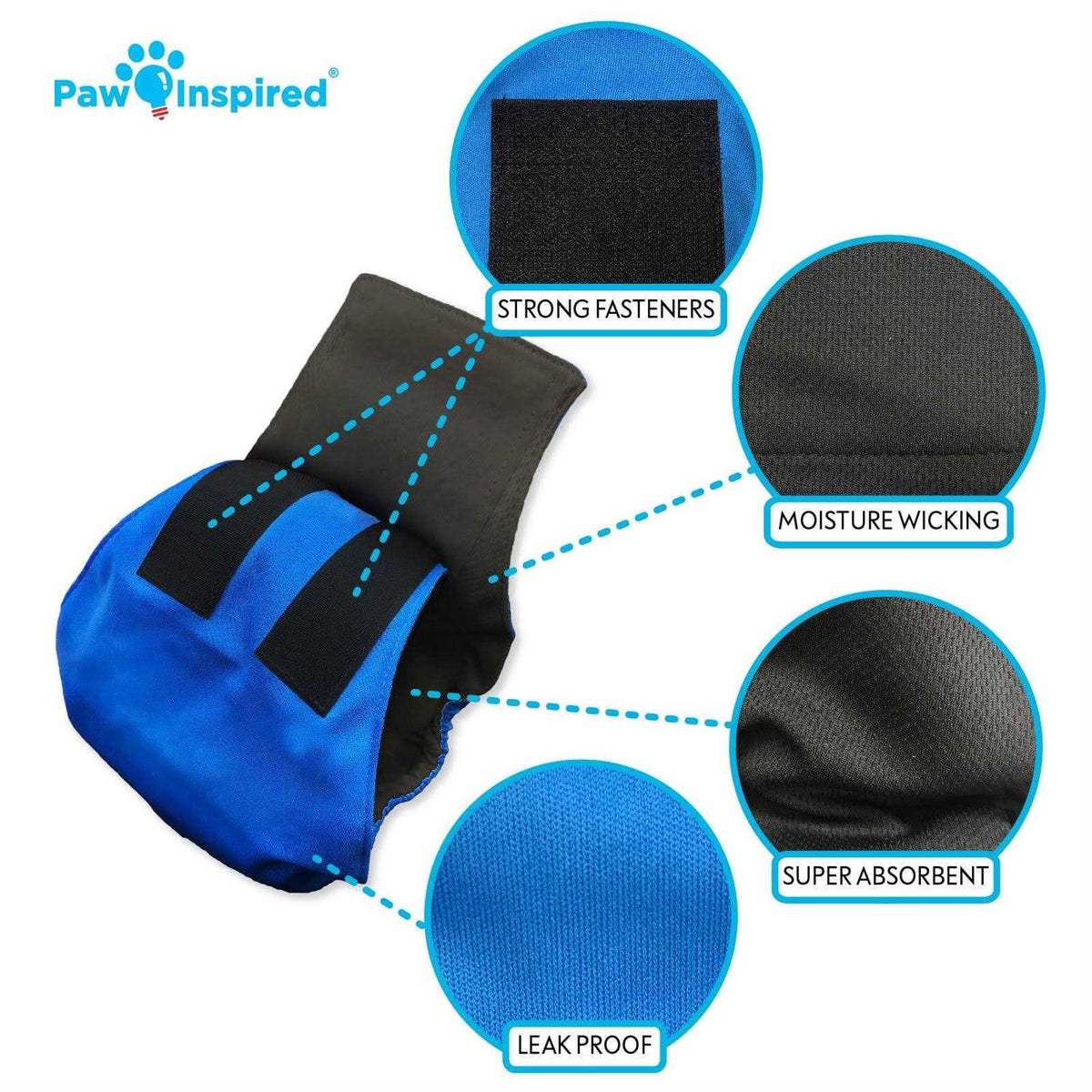 Male Dog Wraps Washable Belly Band T596297