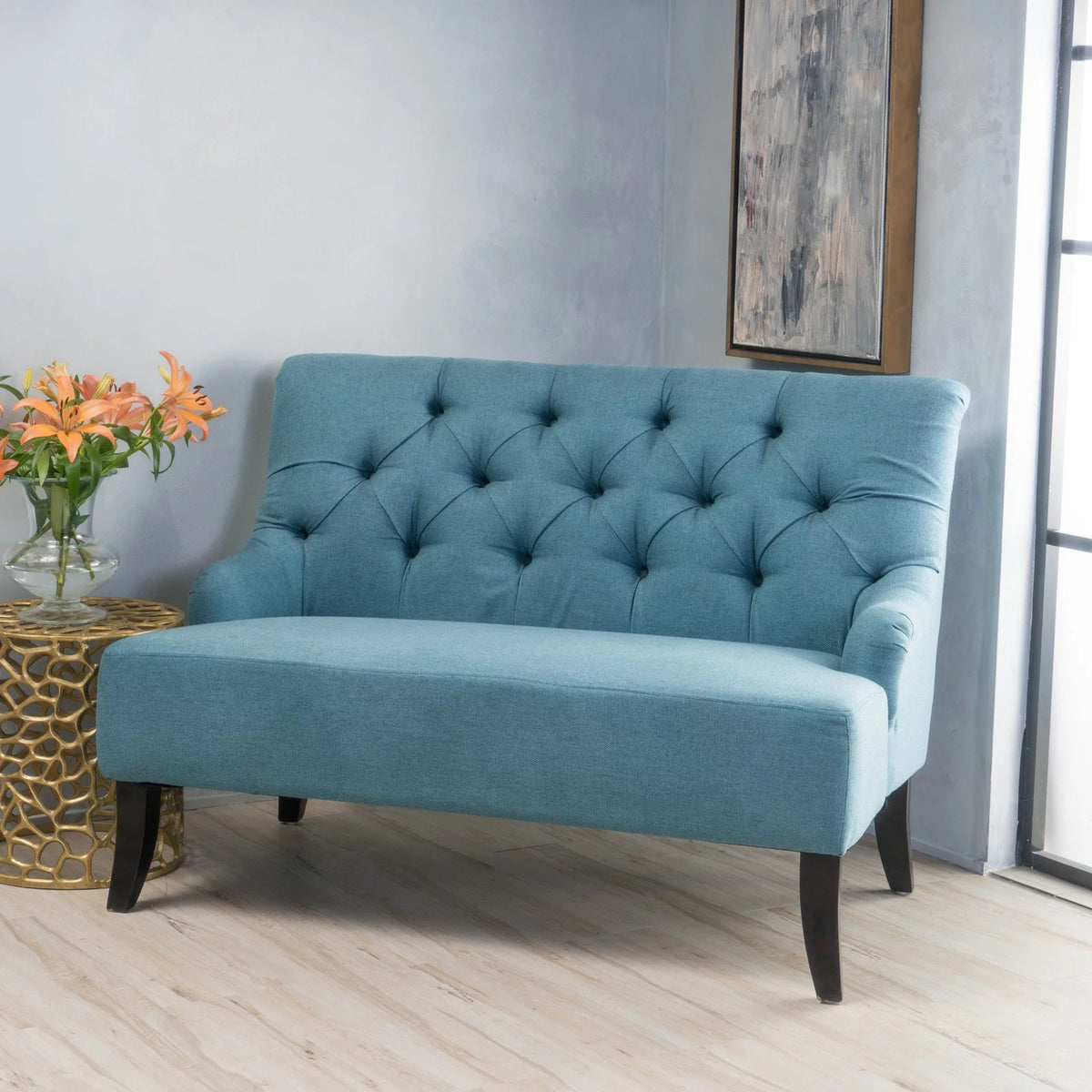 Fabric Settee Q4692