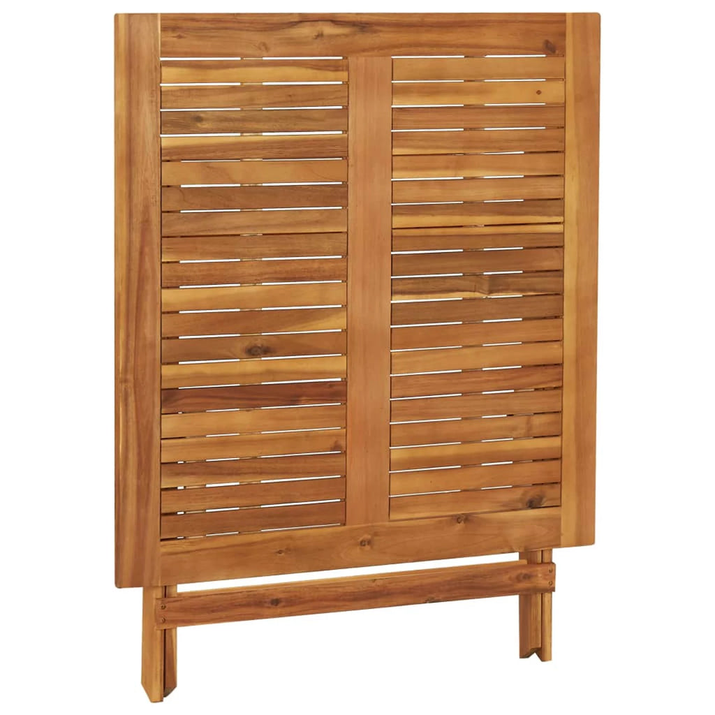 Folding Acacia Wood Square Dining Table Z597