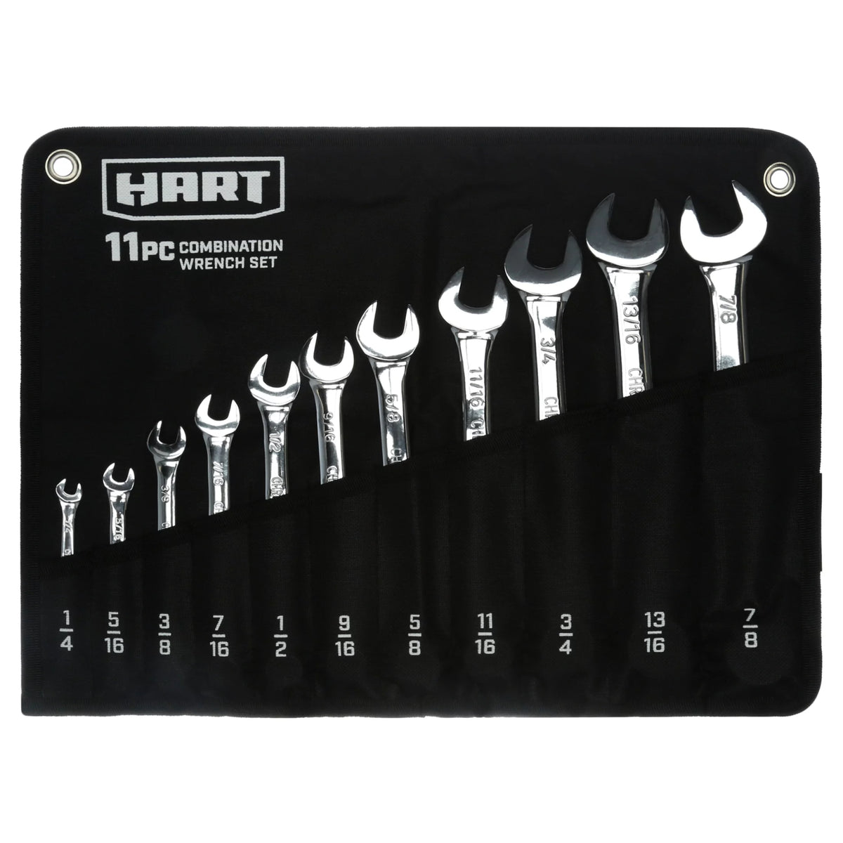 11-Piece Combination Wrench Set with Tool Pouch V402394