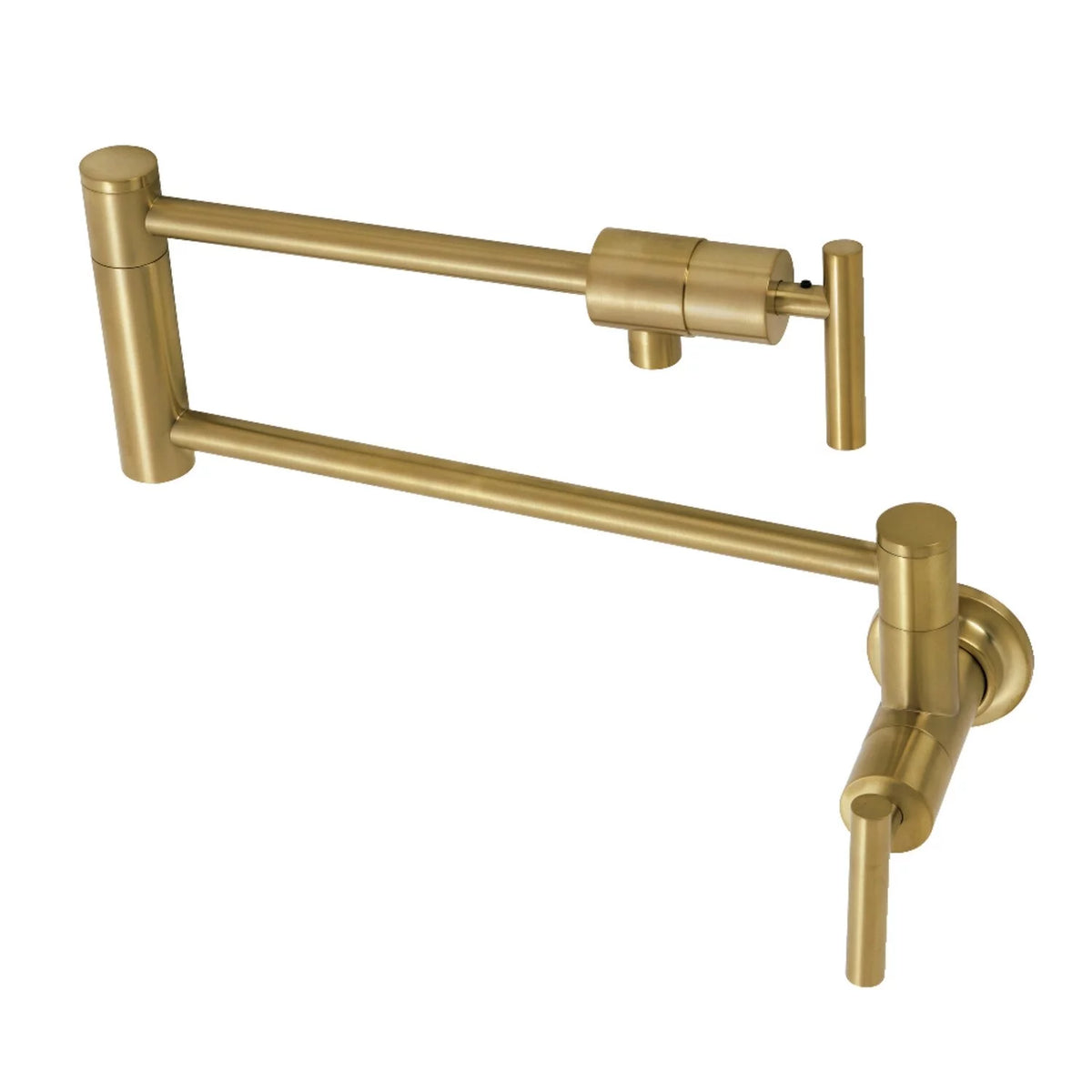 Wall Mounted Pot Filler Faucet Brushed Brass B615837