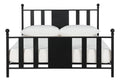 Queen Black Metal Platform Bed Q155
