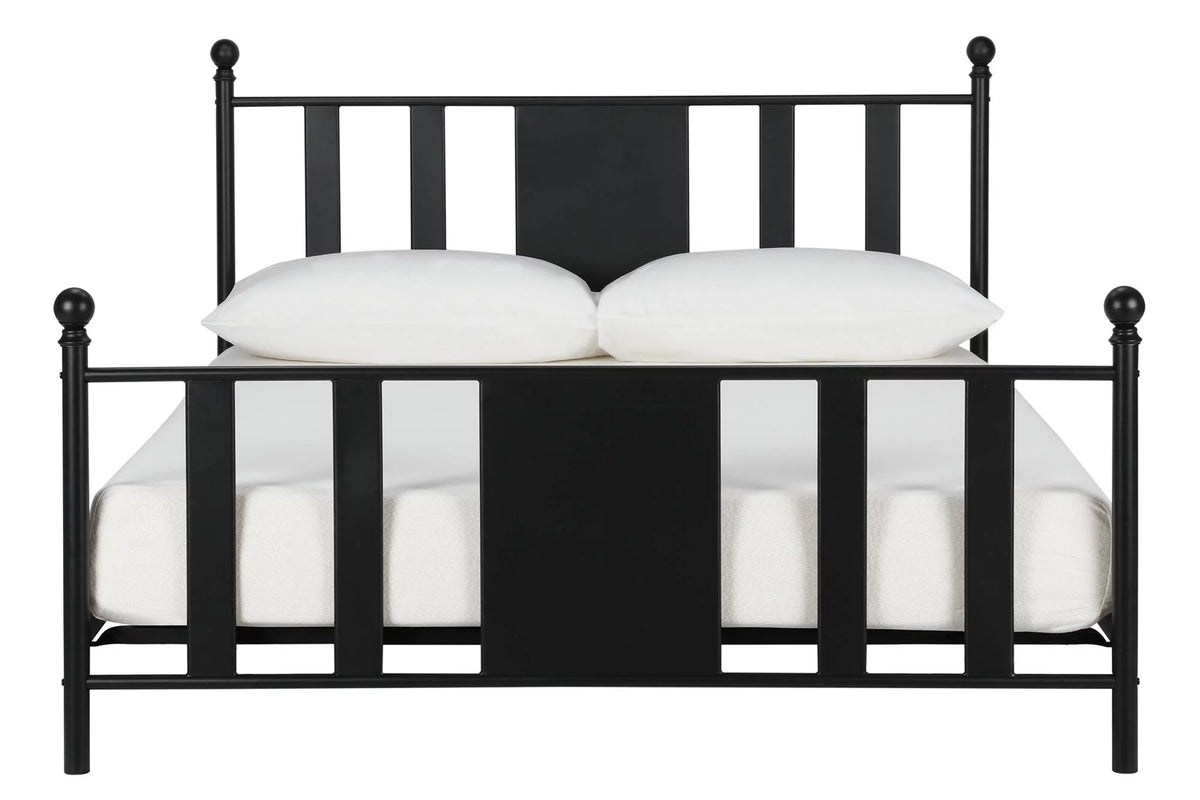 Queen Black Metal Platform Bed Q155