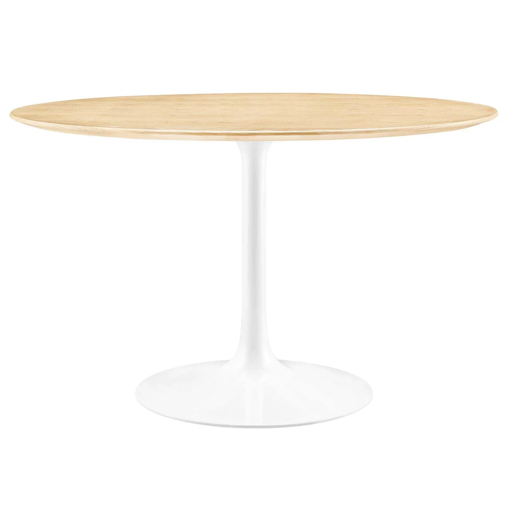 48" Round Wood Top Dining Table O933459