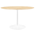 48" Round Wood Top Dining Table O933459