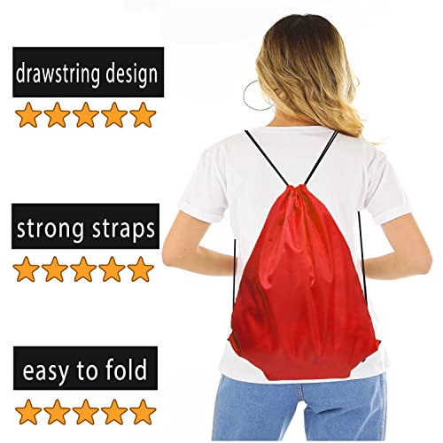 Black Nylon Drawstring Backpack 100 Pack U28695