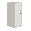 White 3 Shelf Metal Locker Cabinet X589966